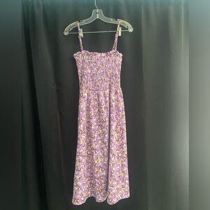 H&M Lavender Floral Smocked dress